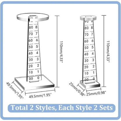 Clear Acrylic Flying Miniature Risers – 2-Piece Combat Stand Set for D&D & Tabletop RPGs  Elevation Platforms for Flying Creatures Gamers Guild