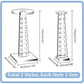Clear Acrylic Flying Miniature Risers – 2-Piece Combat Stand Set for D&D & Tabletop RPGs  Elevation Platforms for Flying Creatures Gamers Guild