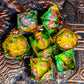 7-Piece Transparent Resin Sharp Edge Dice Set – Handmade Polyhedral Dice for D&D, Pathfinder & RPG Tabletop Games Gamers Guild