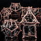 7-Piece Hollow Dragon Metal Dice Set – Intricately Carved Polyhedral Dice for D&D, Pathfinder & RPG Tabletop Games Gamers Guild