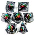7-Piece Spinning Dragon Eye Resin Dice Set – Sharp Edge Polyhedral Dice for Dungeons & Dragons, Pathfinder & RPG Tabletop Games Gamers Guild