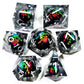 7-Piece Spinning Dragon Eye Resin Dice Set – Sharp Edge Polyhedral Dice for Dungeons & Dragons, Pathfinder & RPG Tabletop Games Gamers Guild