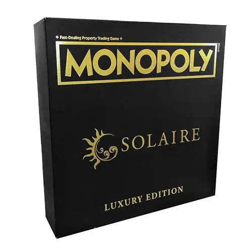 Solaire Deluxe X Bespoke Monopoly – Luxury Wooden Board Game | Collector’s Edition | Corporate Gift | Licensed by Monopoly Gamers Guild