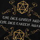 The Dice Giveth and Taketh Away T-Shirt – Funny DND Critical Fail Tee | Cotton Streetwear for Men (S–6XL) Gamers Guild