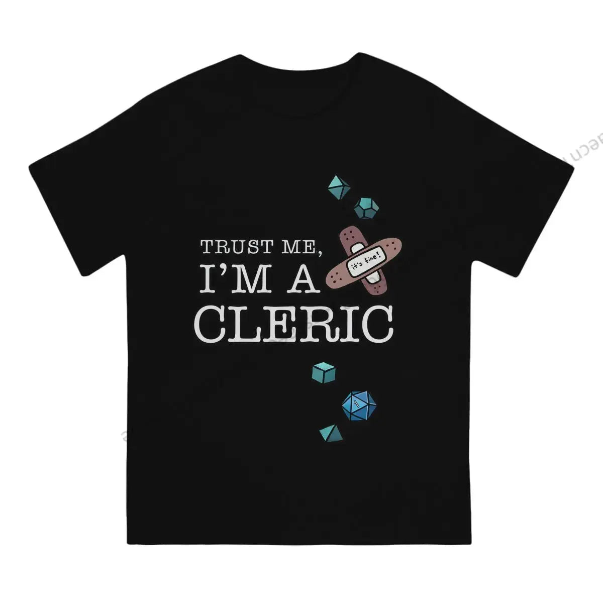 Trust Me, I’m a Cleric T-Shirt – Funny DND Cotton Tee for Men | RPG Healer Graphic Shirt Gamers Guild