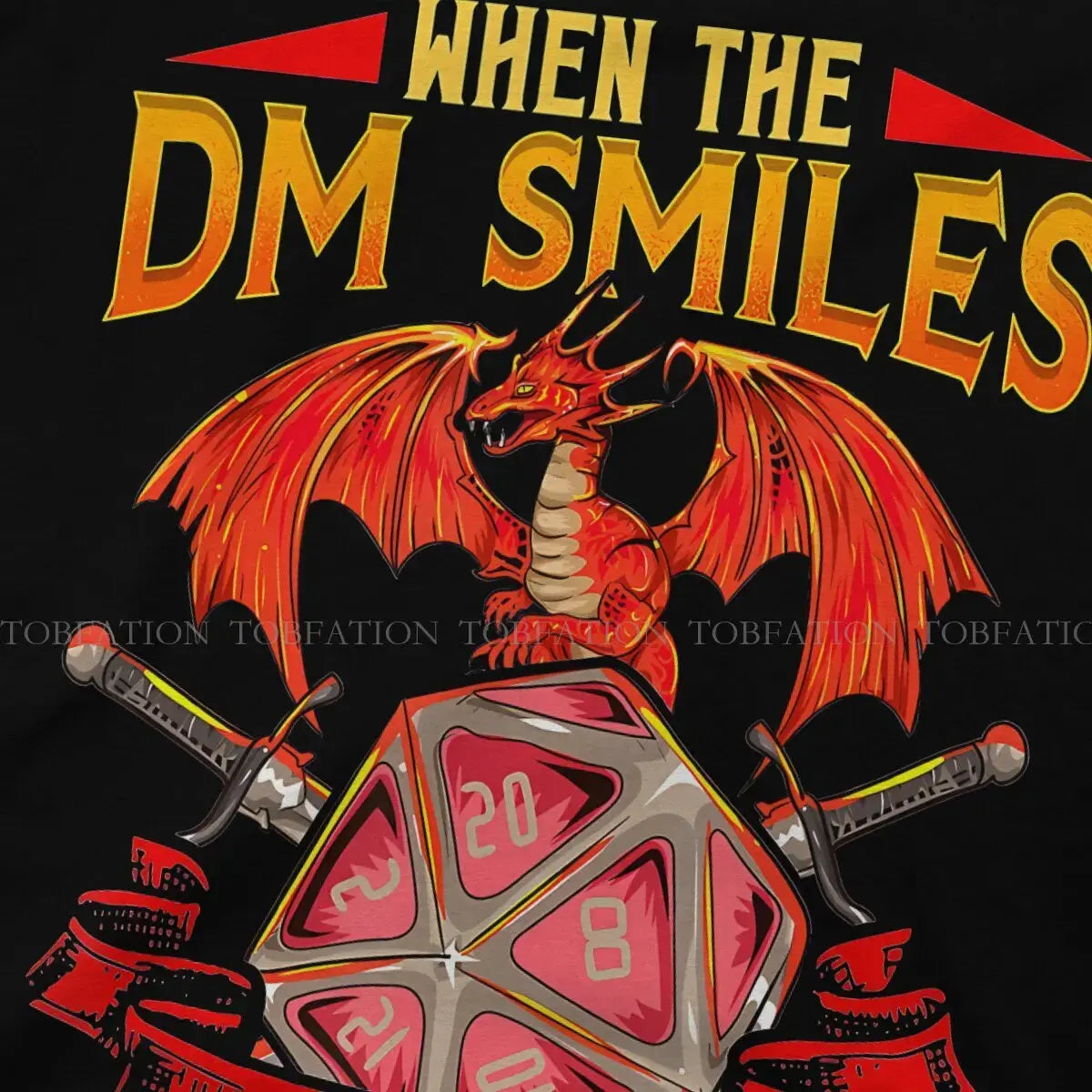 When the DM Smiles T-Shirt – Funny DnD Cotton Tee | Casual Unisex Gamer Shirt for Adults Gamers Guild