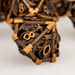 Ancient Gold Hollow Dragon Dice Set – Metal Polyhedral Dice for D&D, Pathfinder & RPGs Gamers Guild