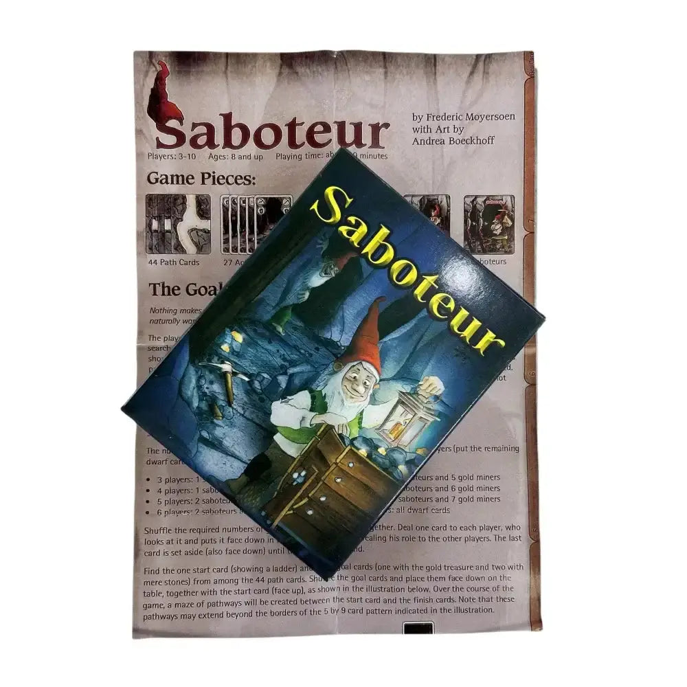 Saboteur Card Game Gamers Guild