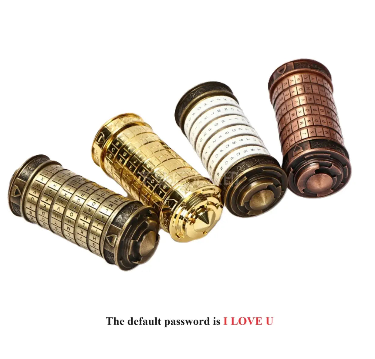 Bronze Da Vinci Cryptex Lock – Metal Puzzle Box with Hidden Compartment & Custom Code  Romantic Gift & RPG Prop Gamers Guild