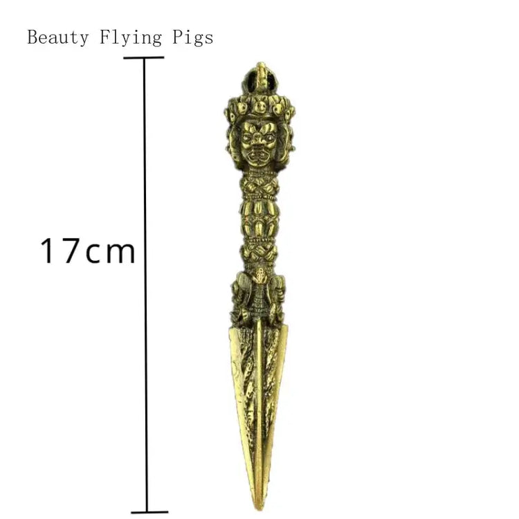 Three-Sided Puba Pestle – Feng Shui Buddhist Artifact for Meditation & Home Décor Gamers Guild