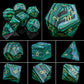 Purple Crystal Stone & Gem Dice Set – Sharp Edge Polyhedral Dice for D&D, Pathfinder & RPGs Gamers Guild