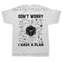“I Have a Plan” D20 Graphic Tee – Casual Cotton Streetwear for D&D Fans Gamers Guild