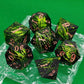 Green Resin Sharp Edge Dice Set – Handmade Polyhedral Dice for D&D, Pathfinder & RPGs Gamers Guild
