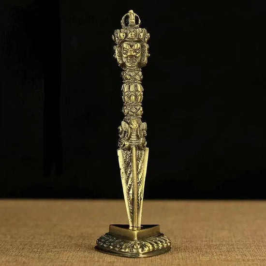 Three-Sided Puba Pestle – Feng Shui Buddhist Artifact for Meditation & Home Décor Gamers Guild