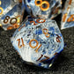 Handmade Resin Polyhedral Dice Set for RPG Games