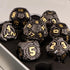 Metal Gear Polyhedral Dice Set – D20 & D6 RPG Dice for D&D, Trailblazer, Warhammer & Tabletop Games Gamers Guild