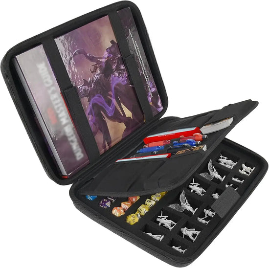 DND Dice Tray & Storage Box – Dragon-Scale Travel Case for Polyhedral Dice, Miniatures & RPG Accessories Gamers Guild