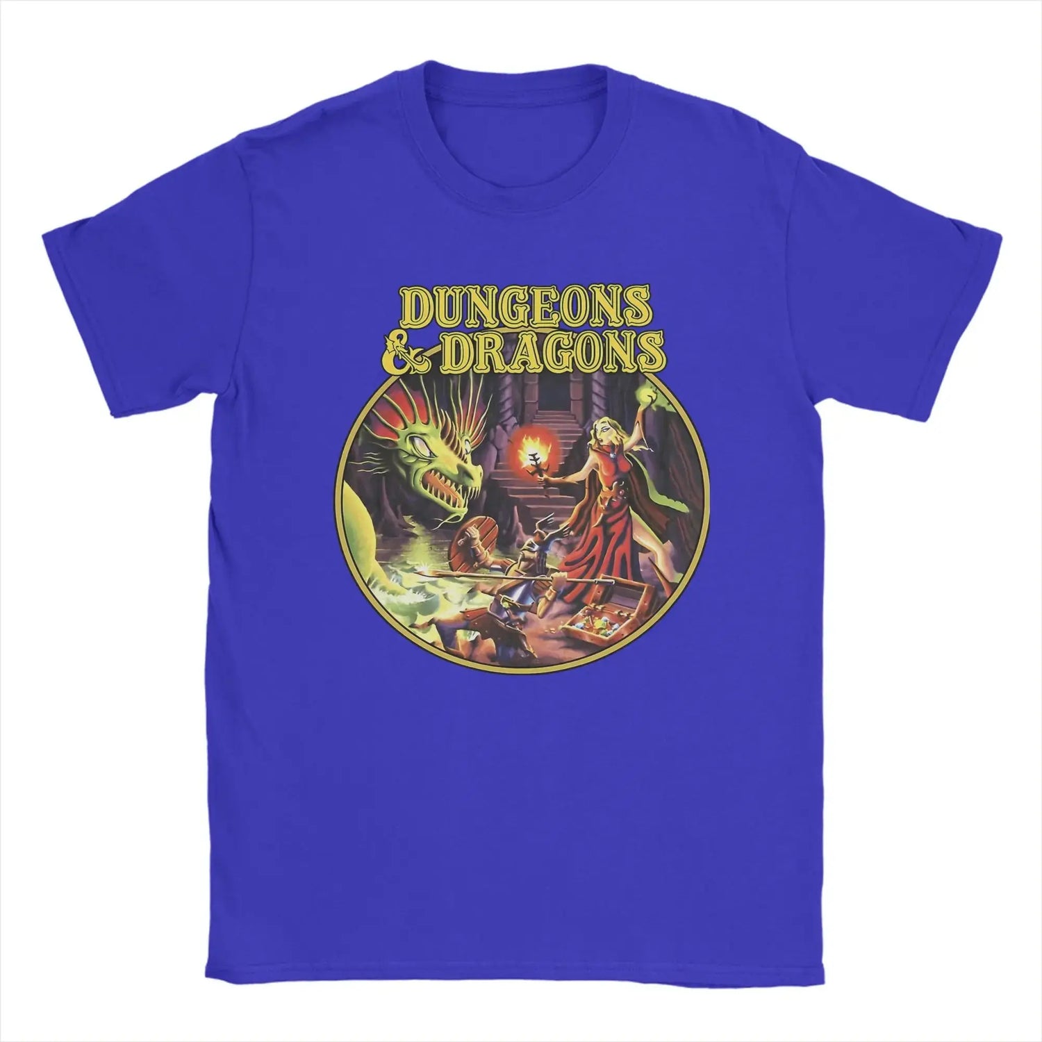 Dungeons & Dragons Men’s Vintage Cotton T-Shirt – Casual O-Neck Short Sleeve Tee for RPG Fans Gamers Guild