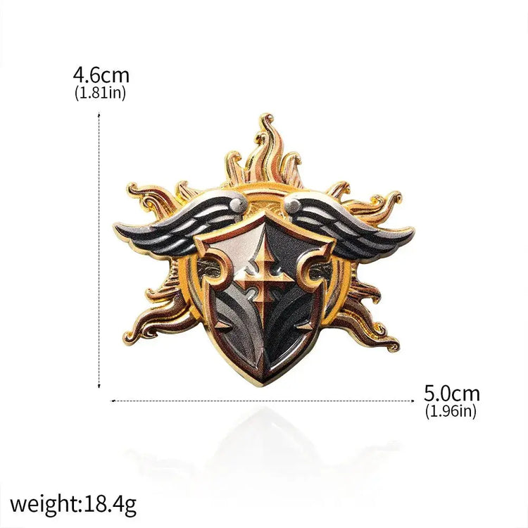 Baldur’s Gate 3 Cosplay Badge Pins – Unisex Metal Brooches for Barbarian, Fighter, Warlock & RPG Fans Gamers Guild