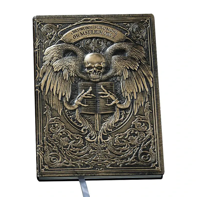 Death Angel Relief Notebook – 100 Sheets Leather Diary with 3D Embossed Cover, 8.5x5.7" Journal for Gift & Office Use Gamers Guild