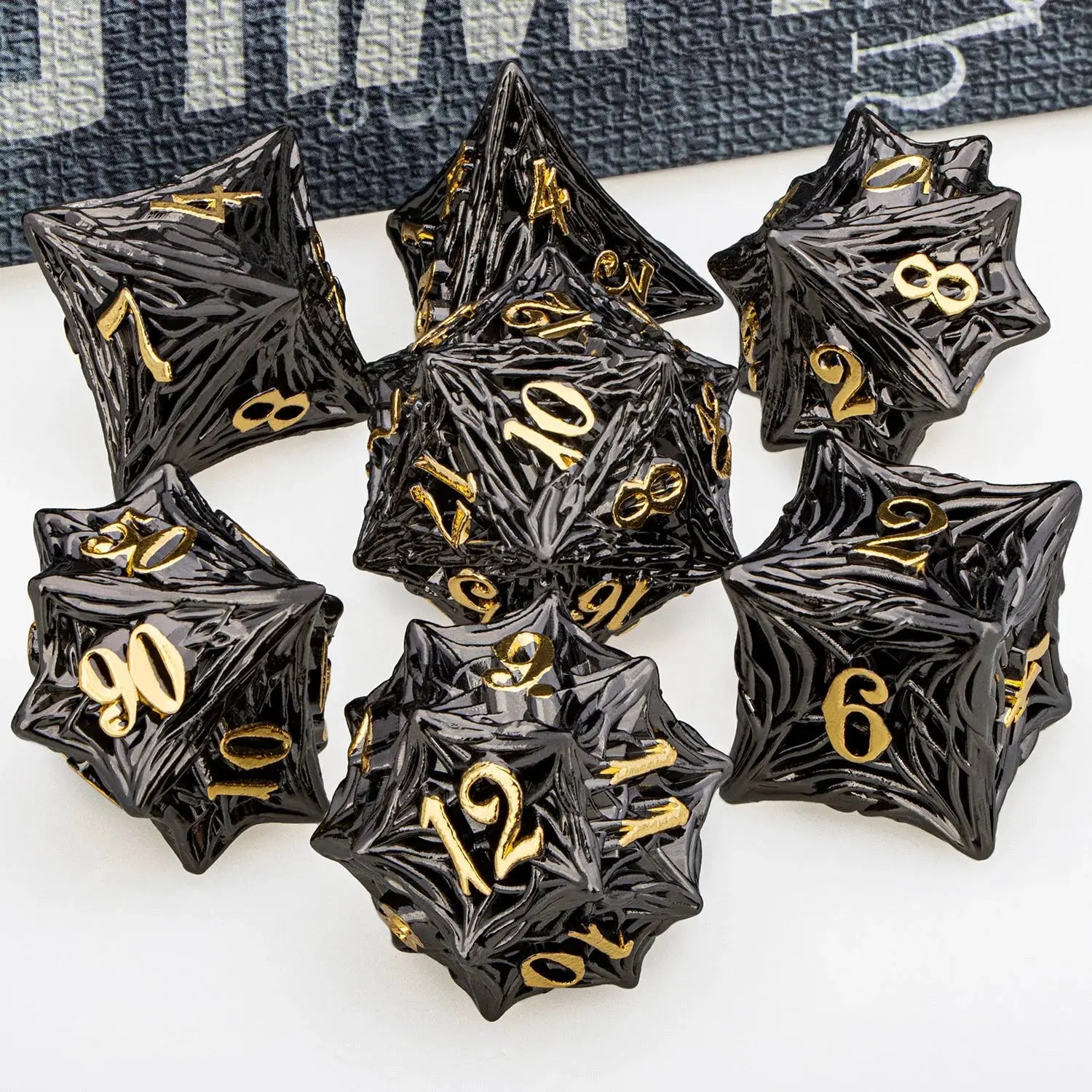 Tree Root Metal Dice Set – Red Polyhedral Dice for D&D, Pathfinder & RPGs Gamers Guild