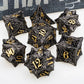 Tree Root Metal Dice Set – Red Polyhedral Dice for D&D, Pathfinder & RPGs Gamers Guild