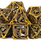 7-Piece Hollow Dragon Metal Dice Set – Intricately Carved Polyhedral Dice for D&D, Pathfinder & RPG Tabletop Games Gamers Guild