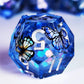 7-Piece Handmade Sharp Edge Resin Dice Set – Translucent Polyhedral Dice for D&D, Pathfinder & Tabletop RPGs Gamers Guild