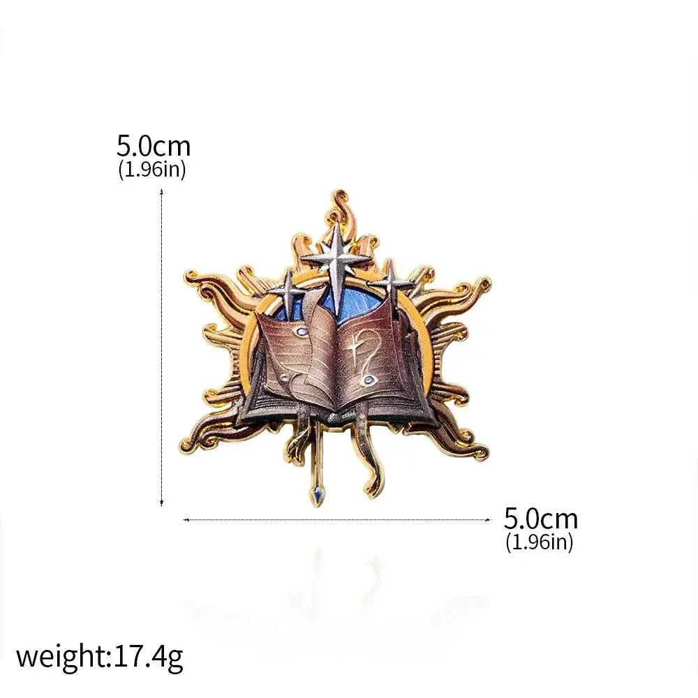 Baldur’s Gate 3 Cosplay Badge Pins – Unisex Metal Brooches for Barbarian, Fighter, Warlock & RPG Fans Gamers Guild