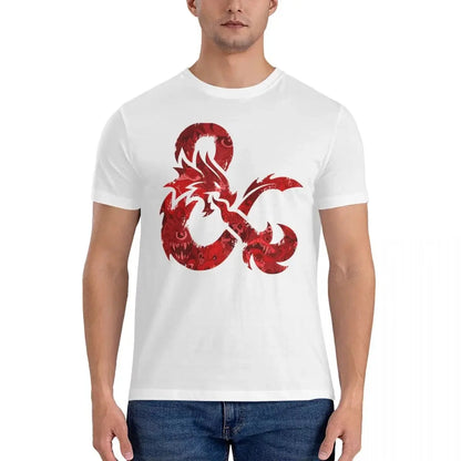 Bestiary Ampersand T-Shirt – 100% Cotton Dungeons & Dragons Tee for Men, Casual Short Sleeve RPG Apparel Gamers Guild