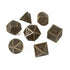 7-Piece Bronze Metal Polyhedral Dice Set – Durable RPG Dice for Dungeons & Dragons, MTG & Tabletop Games Gamers Guild