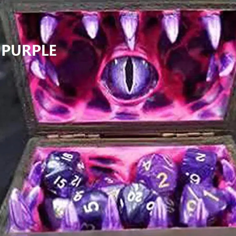 Legendary Mimic Dice Chest – Crimson Chaos Resin Storage Box for DND, Pathfinder & RPG Dice Sets Gamers Guild