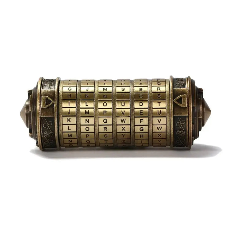 Bronze Da Vinci Cryptex Lock – Metal Puzzle Box with Hidden Compartment & Custom Code  Romantic Gift & RPG Prop Gamers Guild