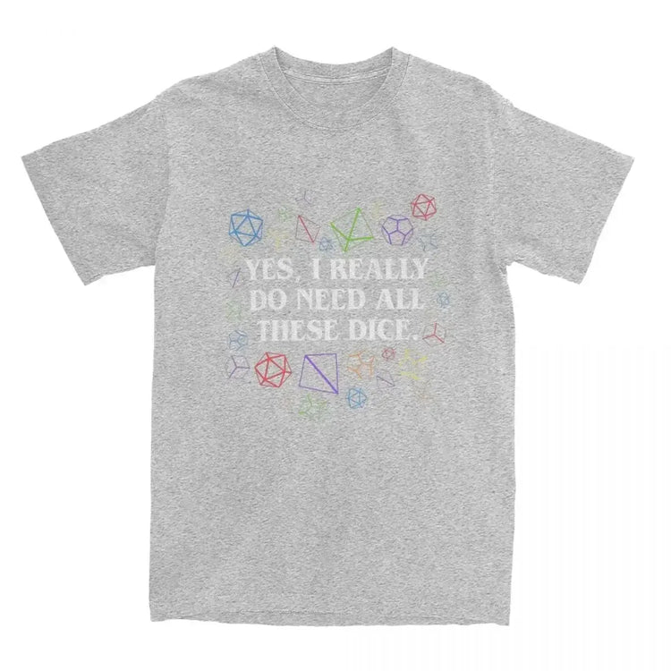Dungeon & Dragon Dice T-Shirt – 100% Cotton RPG Tee for Men & Women | Tabletop Gaming Fashion Gamers Guild