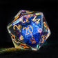 Colorful Gemstone Pirate Dice Set – 7pc Resin Polyhedral Dice with Golden Script for DND, RPG & Tabletop Campaigns Gamers Guild