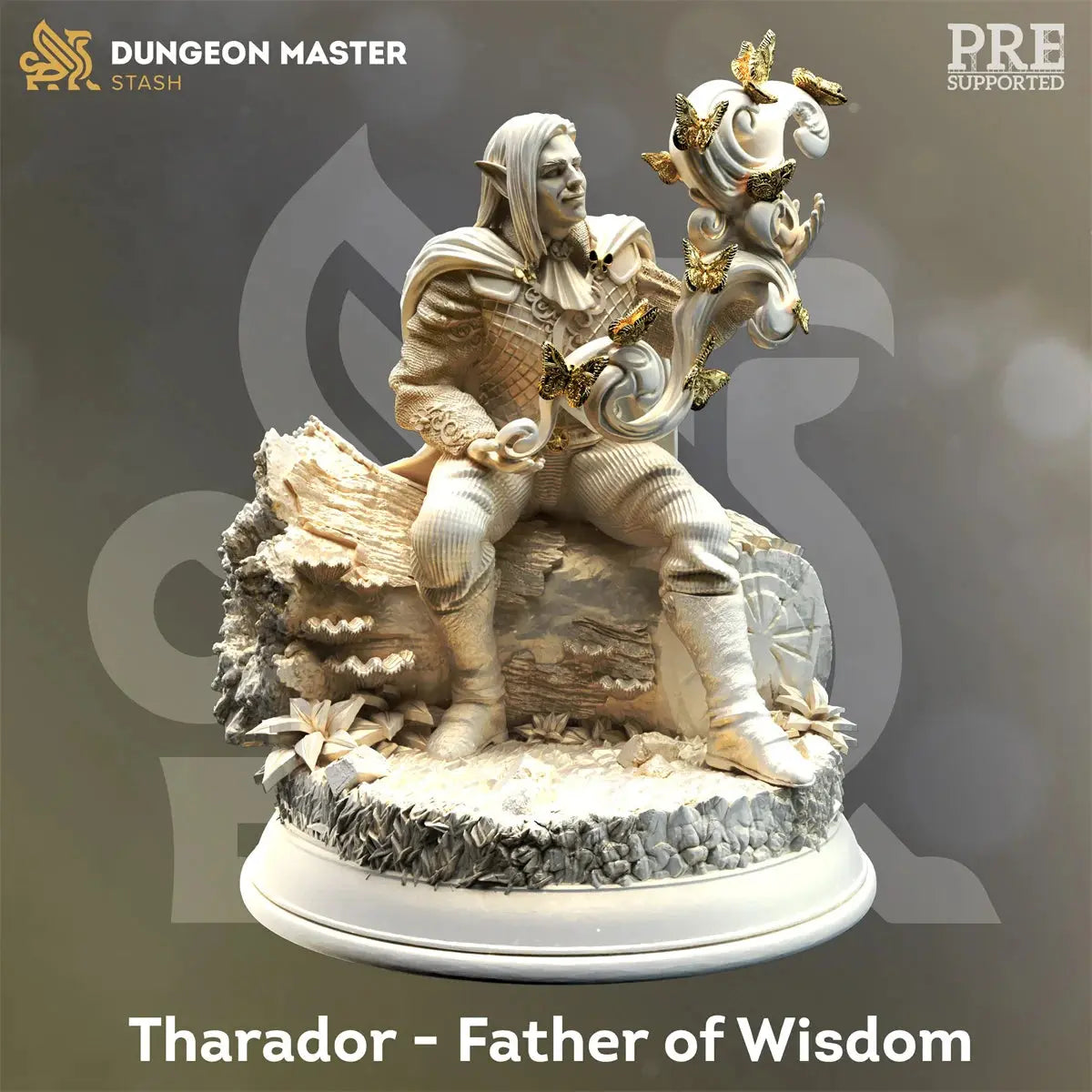 Divine Awakening Miniature Set – Goddess, Angel, Death Wizard, Dragon & Dungeon Team (Unpainted Resin) Gamers Guild
