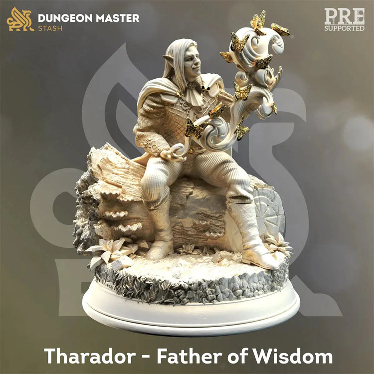 Divine Awakening Miniature Set – Goddess, Angel, Death Wizard, Dragon & Dungeon Team (Unpainted Resin) Gamers Guild