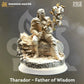 Divine Awakening Miniature Set – Goddess, Angel, Death Wizard, Dragon & Dungeon Team (Unpainted Resin) Gamers Guild