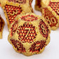 Golden Red Dragon Scale Metal Dice Set – Polyhedral Dice for D&D, Pathfinder & RPGs Gamers Guild