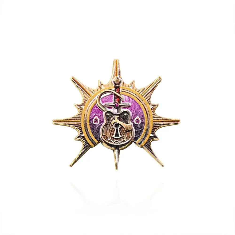 Baldur’s Gate 3 Cosplay Badge Pins – Unisex Metal Brooches for Barbarian, Fighter, Warlock & RPG Fans Gamers Guild