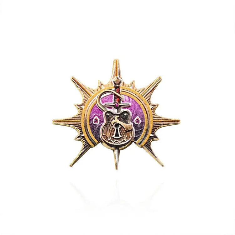 Baldur’s Gate 3 Cosplay Badge Pins – Unisex Metal Brooches for Barbarian, Fighter, Warlock & RPG Fans Gamers Guild