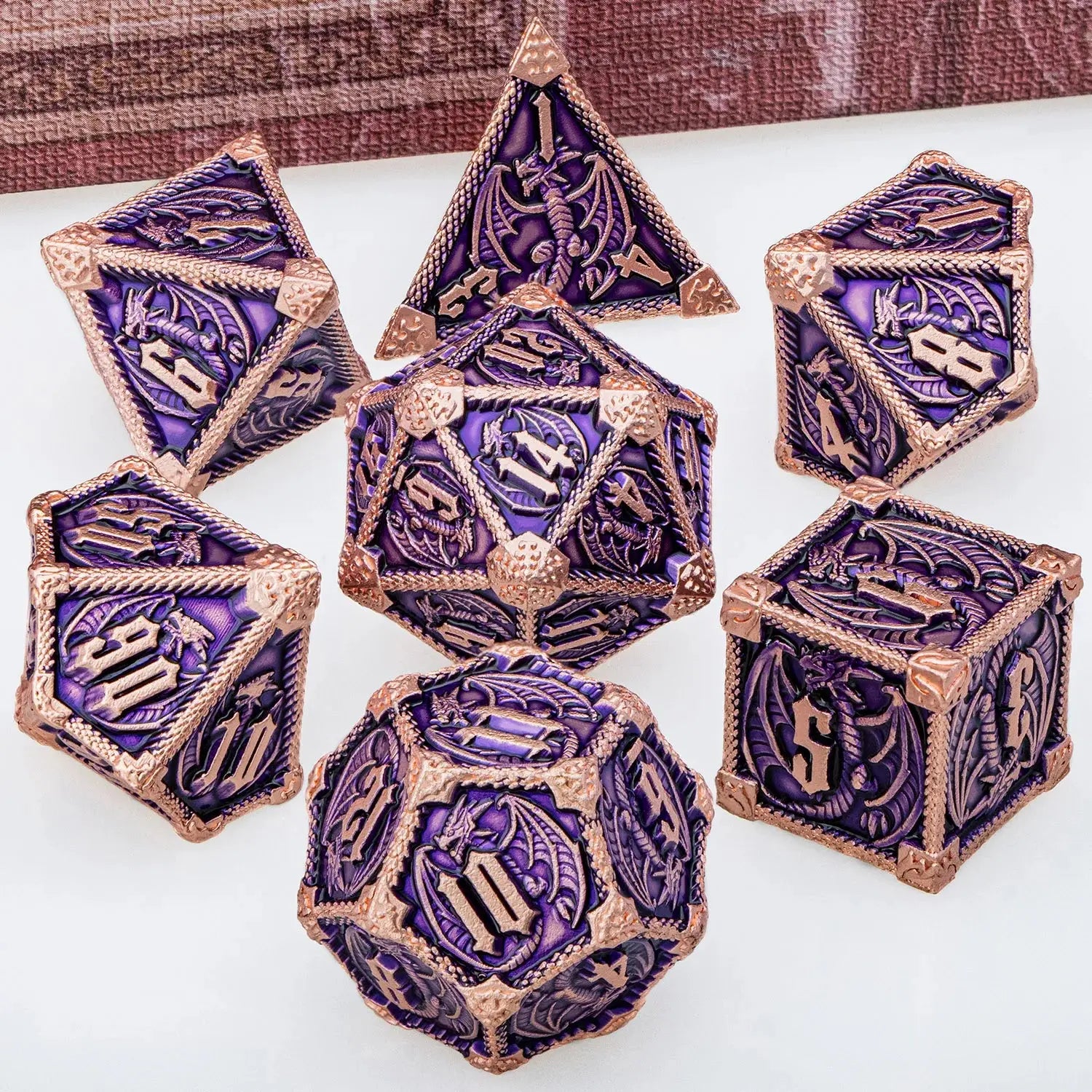 Metal DND Dice Set – Heavyweight Polyhedral Dice for Dungeons & Dragons & RPGs Gamers Guild