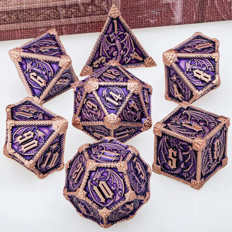 Metal DND Dice Set – Heavyweight Polyhedral Dice for Dungeons & Dragons & RPGs Gamers Guild
