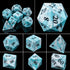 Purple Crystal Stone & Gem Dice Set – Sharp Edge Polyhedral Dice for D&D, Pathfinder & RPGs Gamers Guild