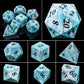 Purple Crystal Stone & Gem Dice Set – Sharp Edge Polyhedral Dice for D&D, Pathfinder & RPGs Gamers Guild