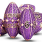 ARUOHHA Copper Purple Dragon Egg Dice Set – Metal Polyhedral Dice with Rotating Shell for D&D, Pathfinder & RPGs Gamers Guild