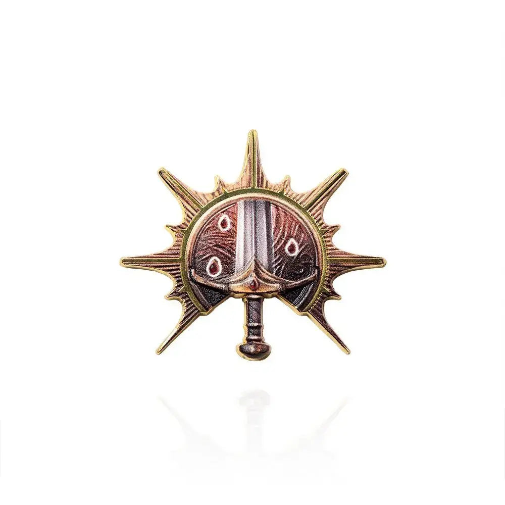 Baldur’s Gate 3 Cosplay Badge Pins – Unisex Metal Brooches for Barbarian, Fighter, Warlock & RPG Fans Gamers Guild