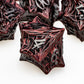 Tree Root Metal Dice Set – Red Polyhedral Dice for D&D, Pathfinder & RPGs Gamers Guild