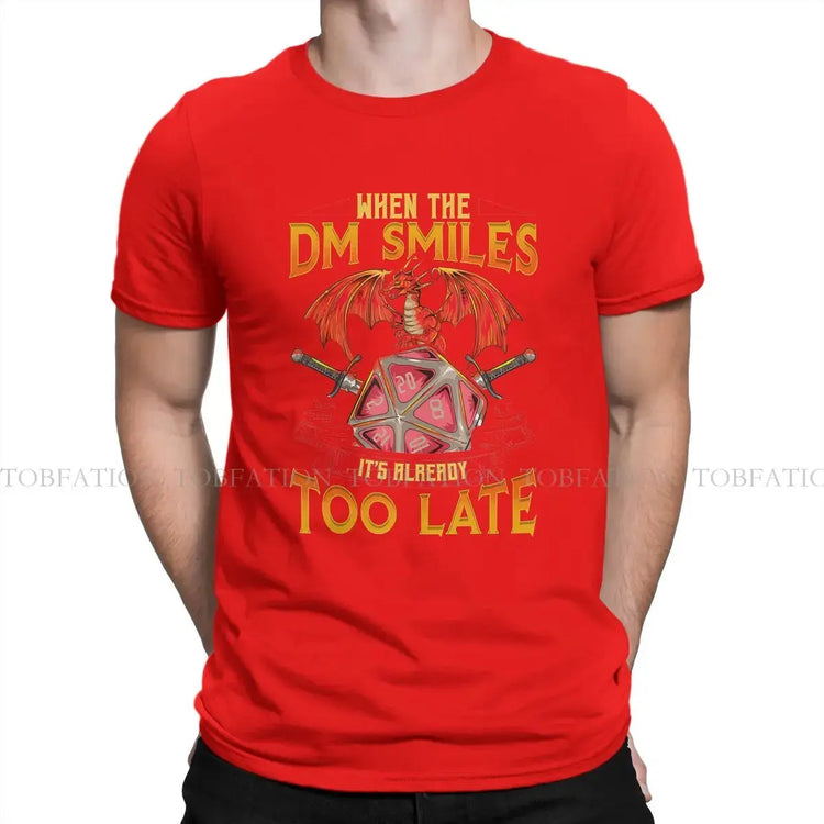 When the DM Smiles T-Shirt – Funny DnD Cotton Tee | Casual Unisex Gamer Shirt for Adults Gamers Guild