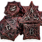 Tree Root Metal Dice Set – Red Polyhedral Dice for D&D, Pathfinder & RPGs Gamers Guild